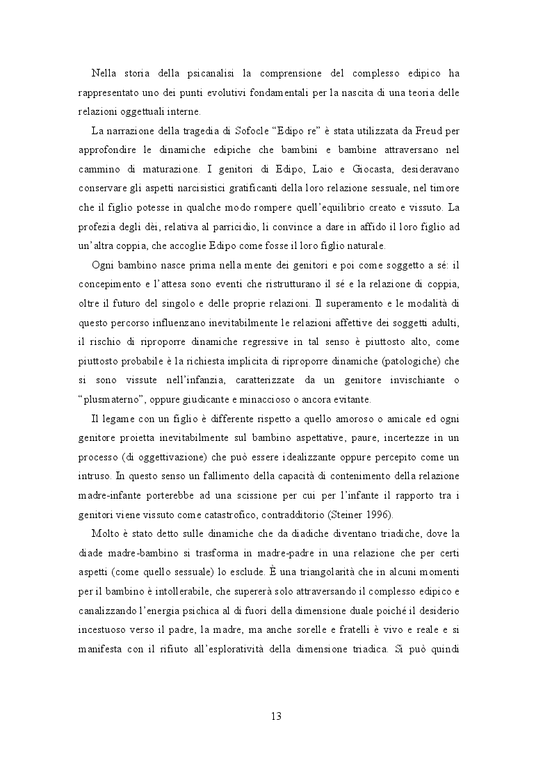 Estratto dalla tesi: La relazione affettiva nella prospettiva dell'attaccamento. Strumenti, metodi, prospettive.
