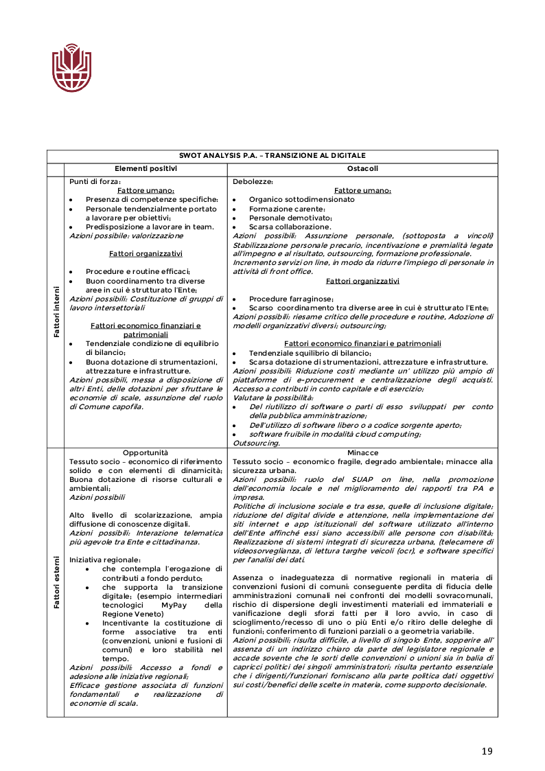 Anteprima della tesi: Implementazione delle I.C.T. negli Enti locali - Criticità e prospettive per i piccoli Comuni, Pagina 4