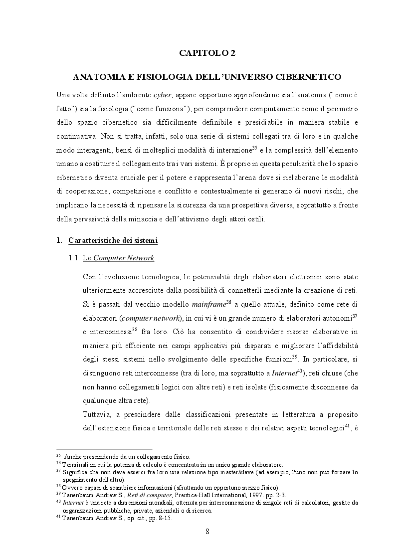 Estratto dalla tesi: Strategie di Sicurezza e Geopolitica: cooperazione, competizione, conflitto nella dimensione cibernetica