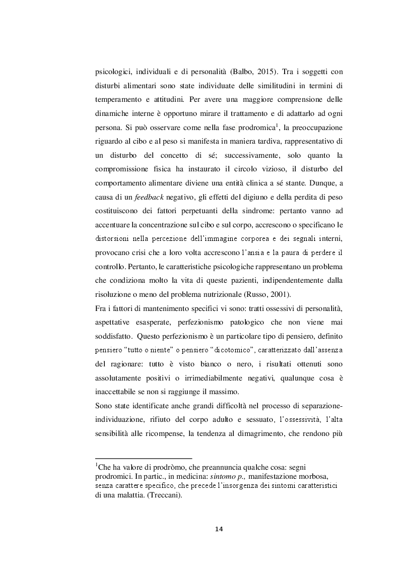 Anteprima della tesi: Pubertà e anoressia mentale. Una lettura psicoanalitica, Pagina 5