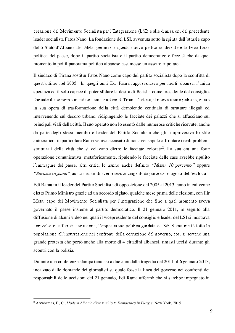 Anteprima della tesi: Metamorfosi della Sinistra. Analogie e differenze politiche tra Italia e Albania nell’era di Matteo Renzi e Edi Rama, Pagina 6