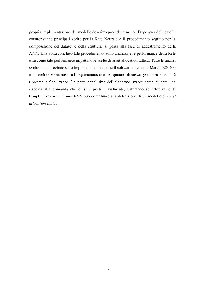 Anteprima della tesi: L'utilizzo dell'intelligenza artificiale nelle scelte di Asset Allocation Tattica, Pagina 4