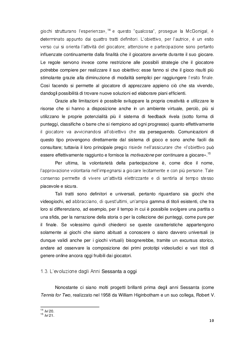 Estratto dalla tesi: Coinvolgimento e relazioni sociali nei giochi di ruolo online. Prospettive per l’educazione
