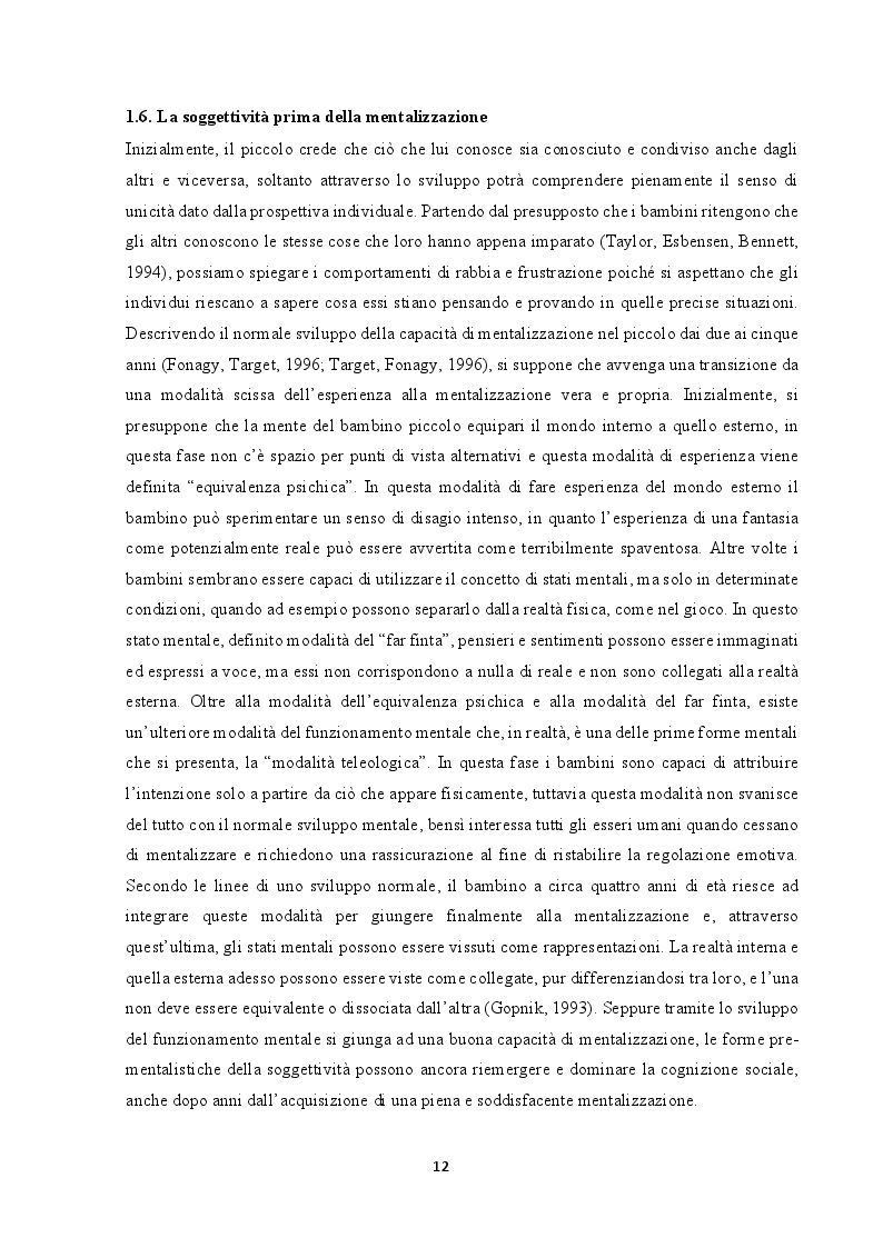 Estratto dalla tesi: Mentalizzare in due: Interventi MBT per le coppie