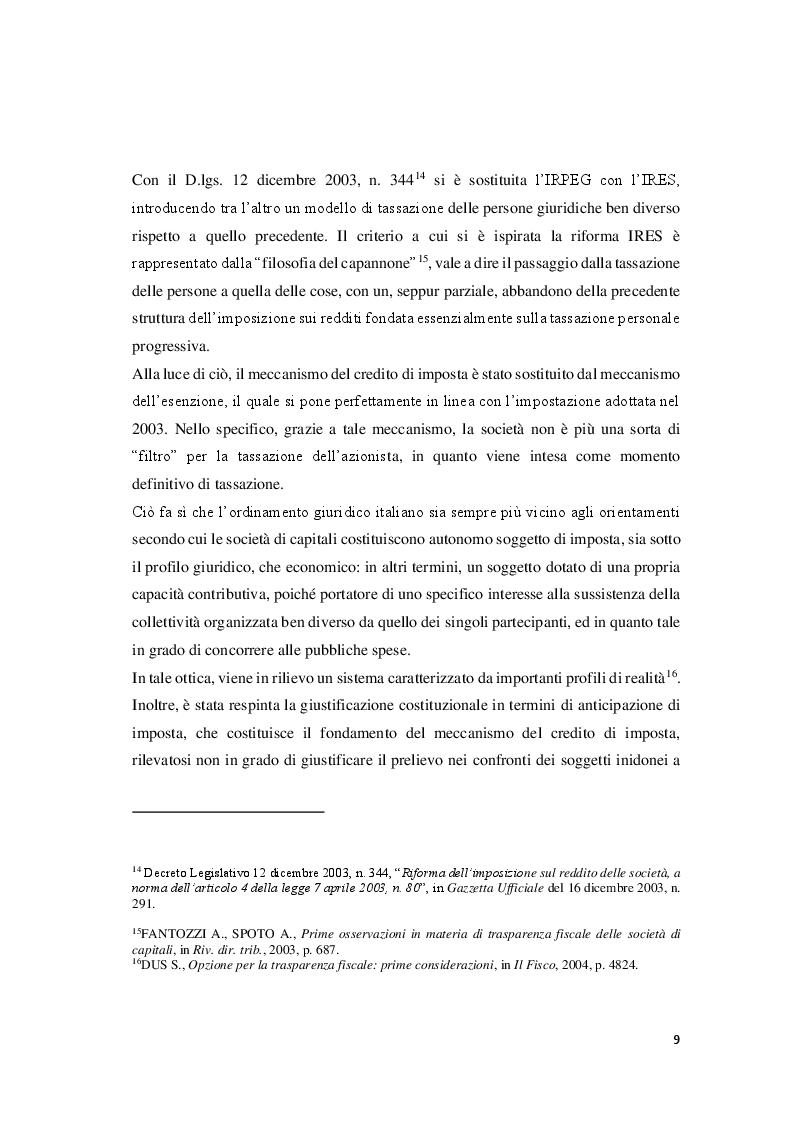 Estratto dalla tesi: Il regime di trasparenza nelle società di capitali