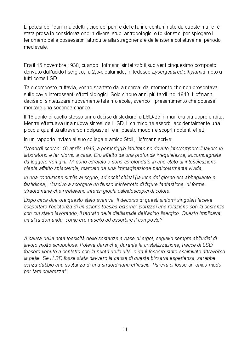 Estratto dalla tesi: Phantastica: Il Potenziale Terapeutico degli Psichedelici