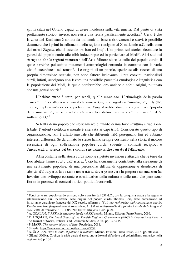 Anteprima della tesi: La questione curda alla luce del diritto internazionale, Pagina 6