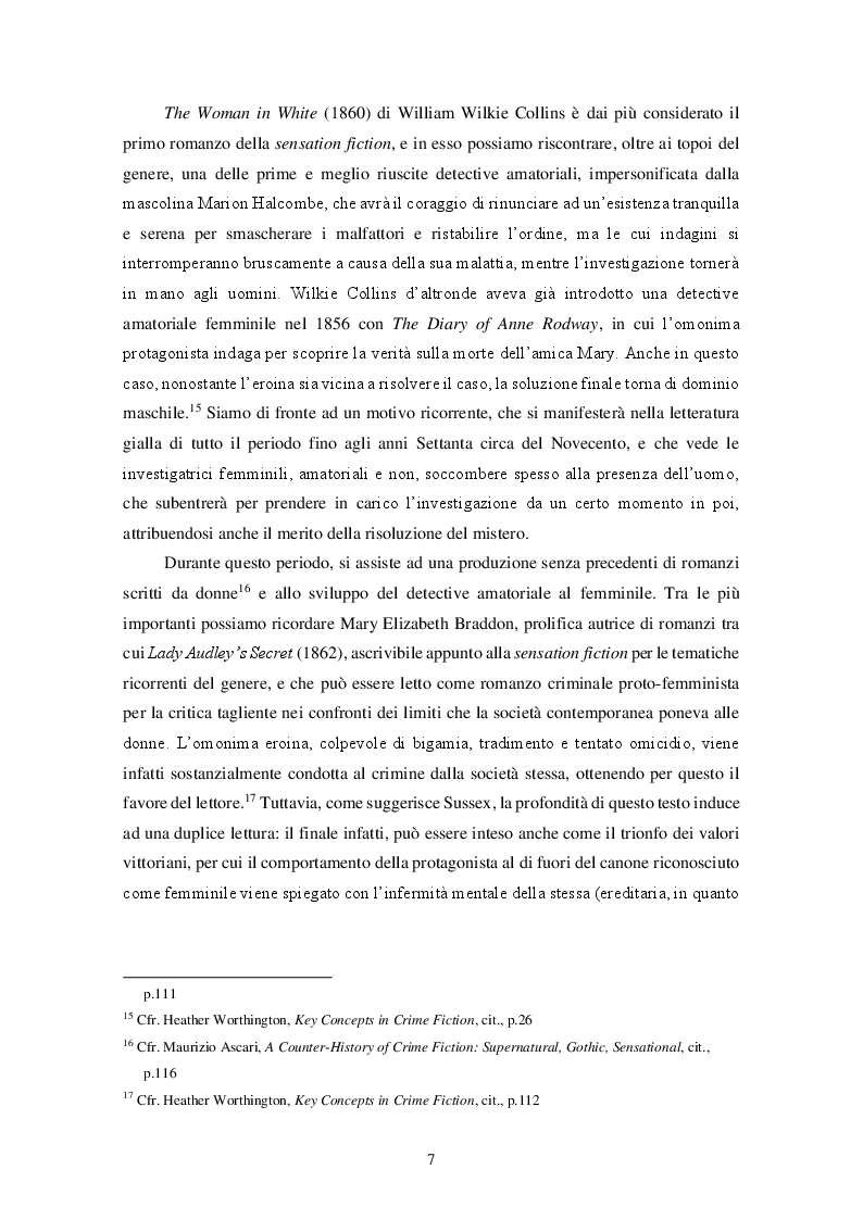 Estratto dalla tesi: Professione detective: Cordelia Gray fra tradizione e femminismo