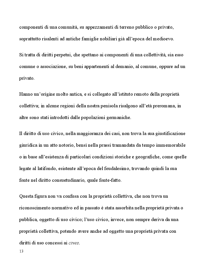 Anteprima della tesi: Usi civici e norme interposte, Pagina 7