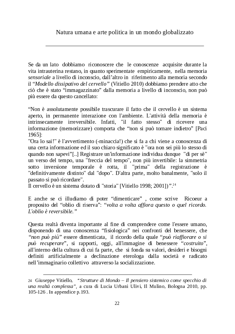 Anteprima della tesi: Natura umana e arte politica in un mondo globalizzato, Pagina 10