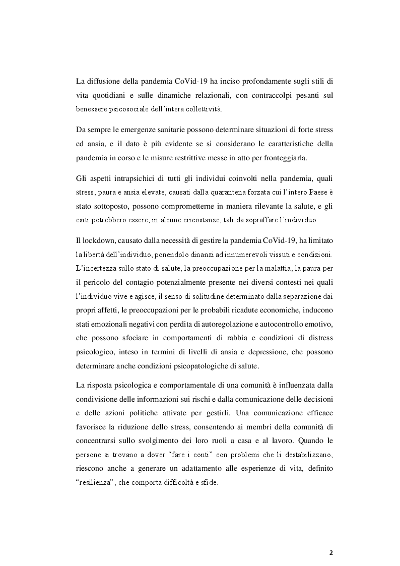 Anteprima della tesi: Il Benessere Lavorativo In Tempo di CoVid-19 Indagine Qualitativa su un Campione Di Lavoratori Autonomi Stranieri e Autoctoni Della Citta’ di Sassari, Pagina 3