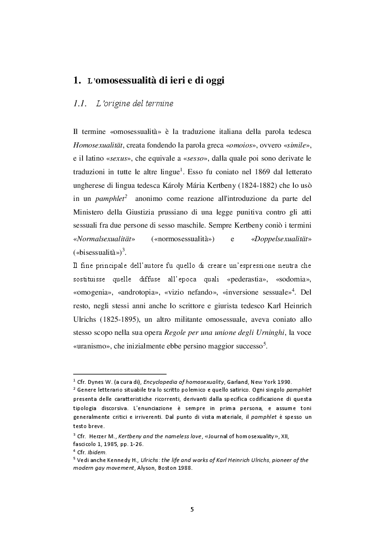 Anteprima della tesi: Famiglie Omosessuali, Pagina 5