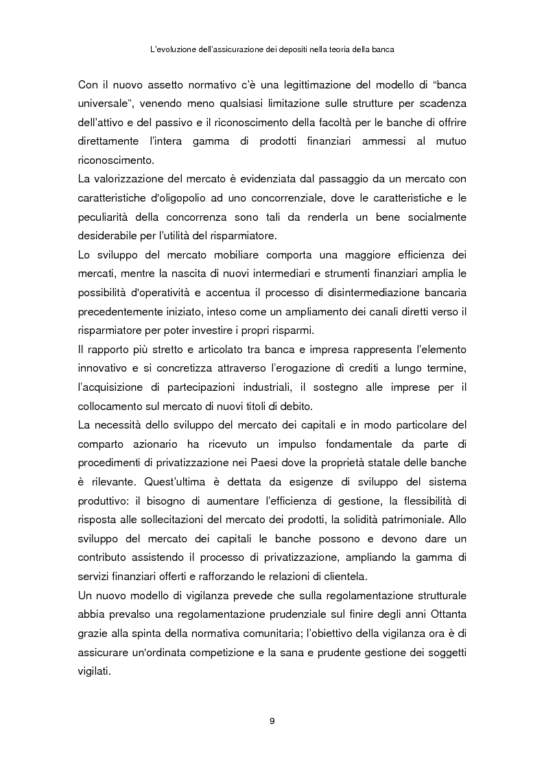 Anteprima della tesi: La determinazione del premio dell'assicurazione dei depositi attraverso l'option pricing: un'applicazione al caso italiano, Pagina 5