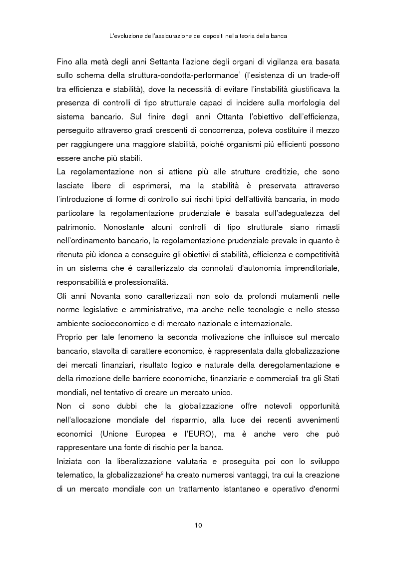 Anteprima della tesi: La determinazione del premio dell'assicurazione dei depositi attraverso l'option pricing: un'applicazione al caso italiano, Pagina 6