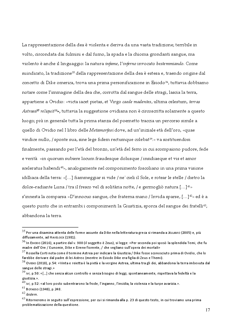 Estratto dalla tesi: Il tema della violenza nell'opera di Ugo Foscolo