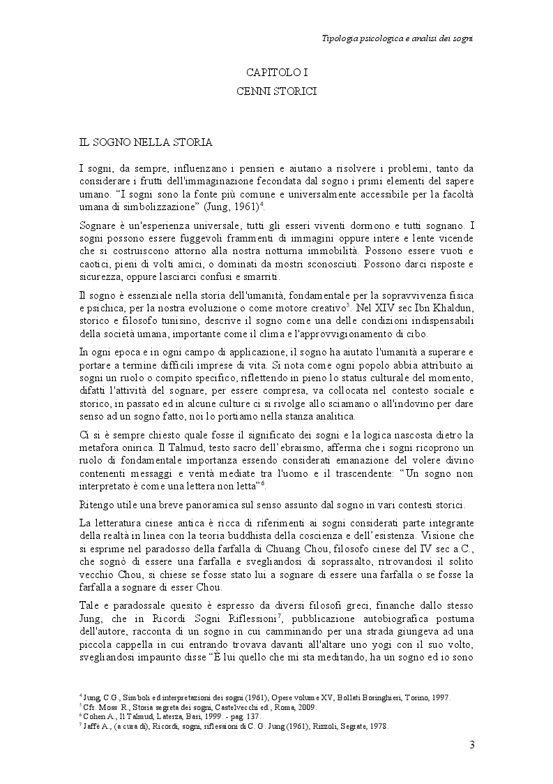 Anteprima della tesi: Tipologia psicologica e analisi dei sogni, Pagina 4