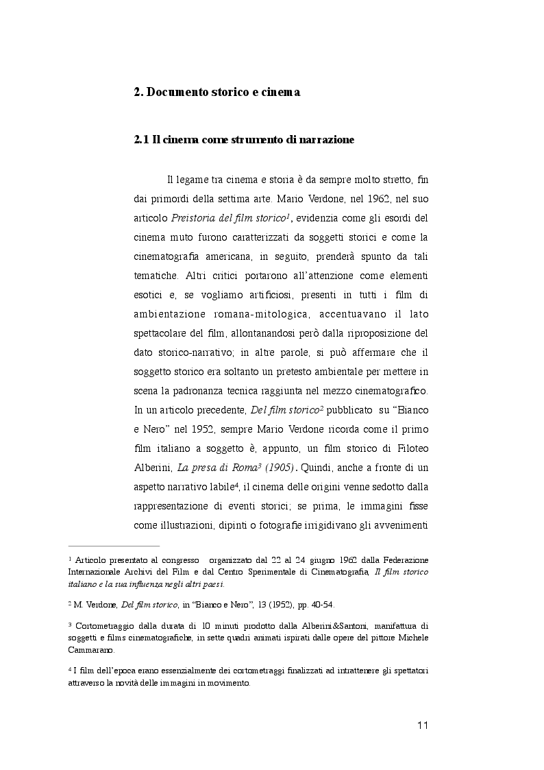 Anteprima della tesi: Storia, documento, immagine nel cinema di Paolo Benvenuti, Pagina 7