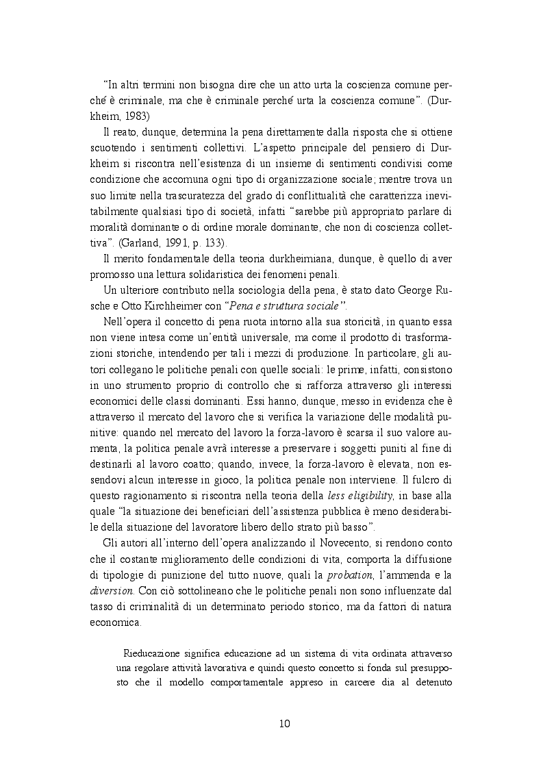 Anteprima della tesi: Indagine sul servizio sociale penitenziario: tra le misure alternative una nuova cultura della pena, Pagina 6