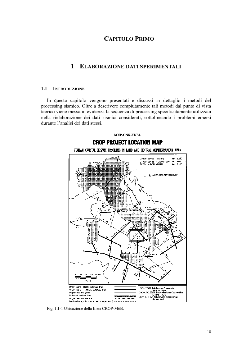 Anteprima della tesi: Rielaborazione ed interpretazione di dati sismici crostali del Margine Campano Tirrenico, Pagina 7