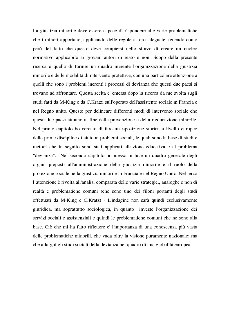Anteprima della tesi: L'operatore sociale nella giustizia minorile, Pagina 3