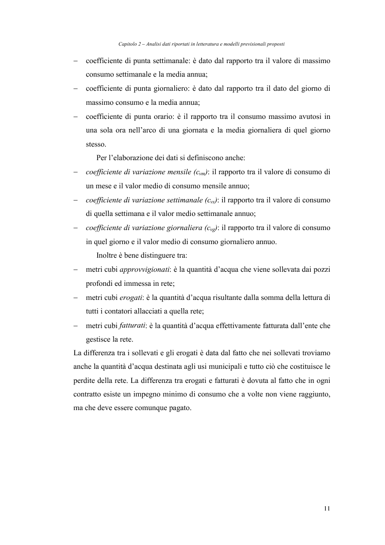 Anteprima della tesi: Analisi dei fabbisogni idropotabili con particolare riferimento ai consumi domestici, Pagina 5