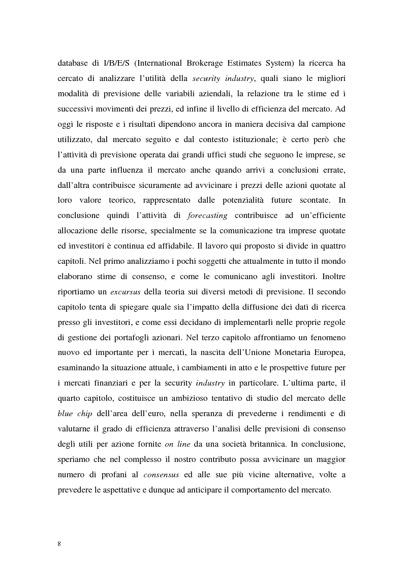 Anteprima della tesi: Utili di consenso: metodologie di formazione e criteri di utilizzo, Pagina 3