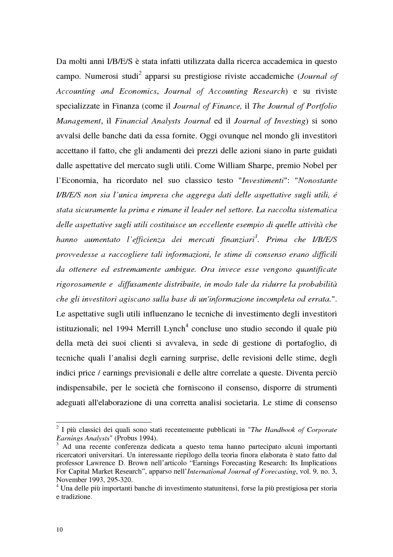 Anteprima della tesi: Utili di consenso: metodologie di formazione e criteri di utilizzo, Pagina 5