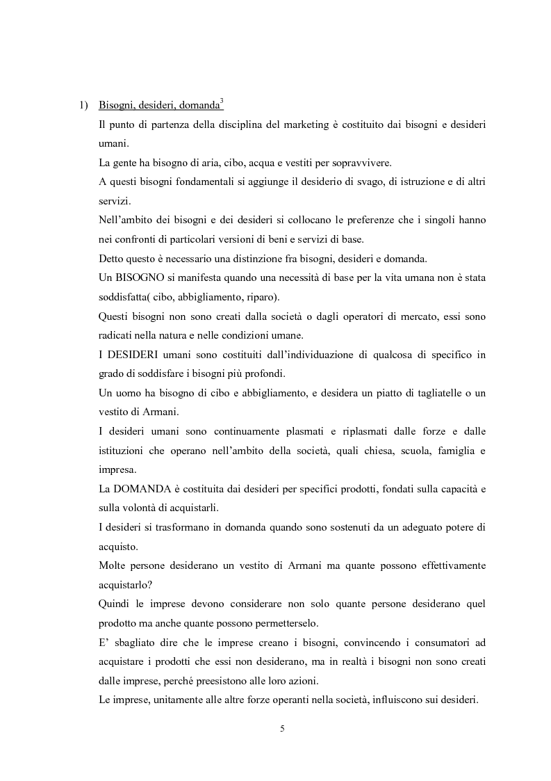 Anteprima della tesi: Il marketing mix e le sue applicazioni in aziende che operano nel settore moda, Pagina 5