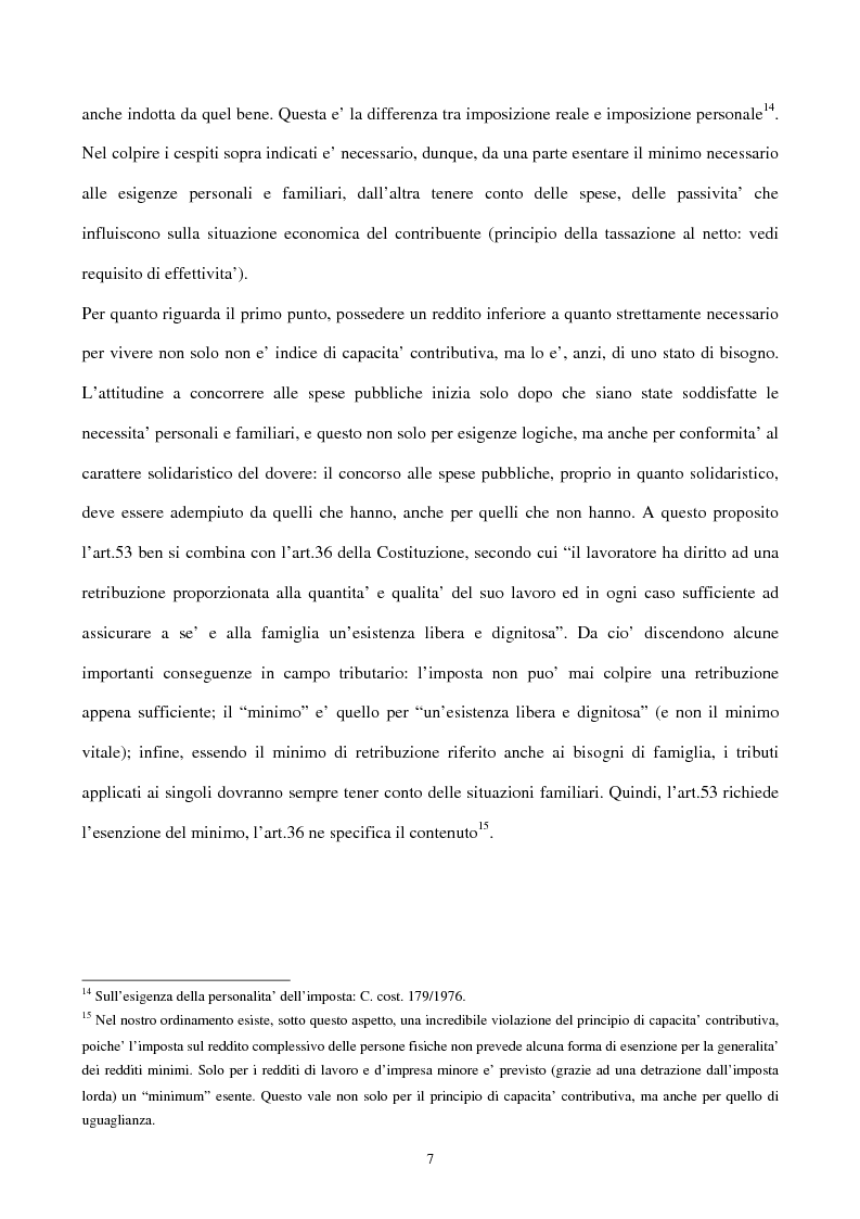 Anteprima della tesi: Il principio di capacità contributiva ed il reddito d'impresa, Pagina 7