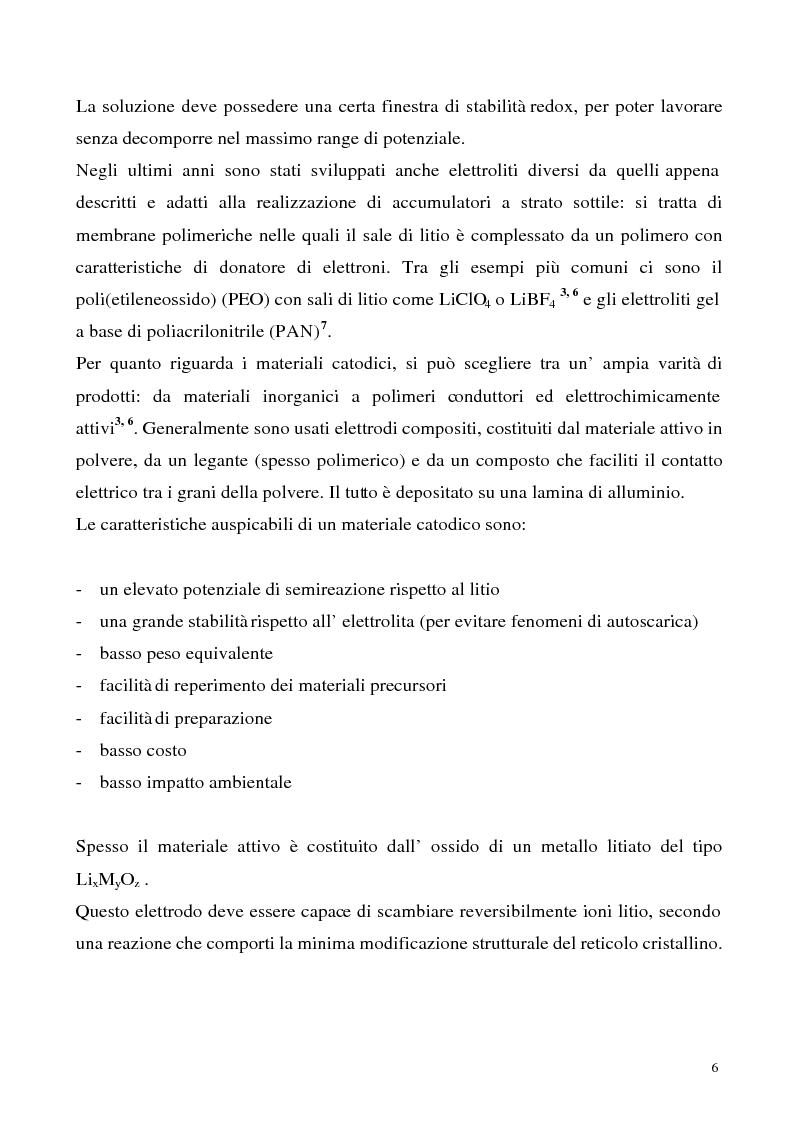 Anteprima della tesi: Sintesi e caratterizzazione chimico-fisica di materiali anodici per accumulatori leggeri, Pagina 4
