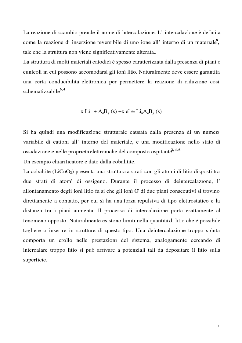 Anteprima della tesi: Sintesi e caratterizzazione chimico-fisica di materiali anodici per accumulatori leggeri, Pagina 5