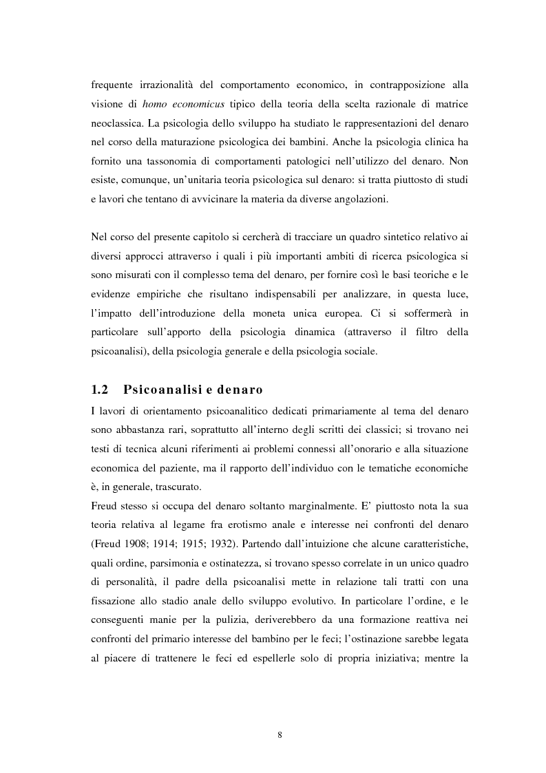 Anteprima della tesi: L'euro: aspetti psicosociali dell'introduzione della moneta unica europea, Pagina 5