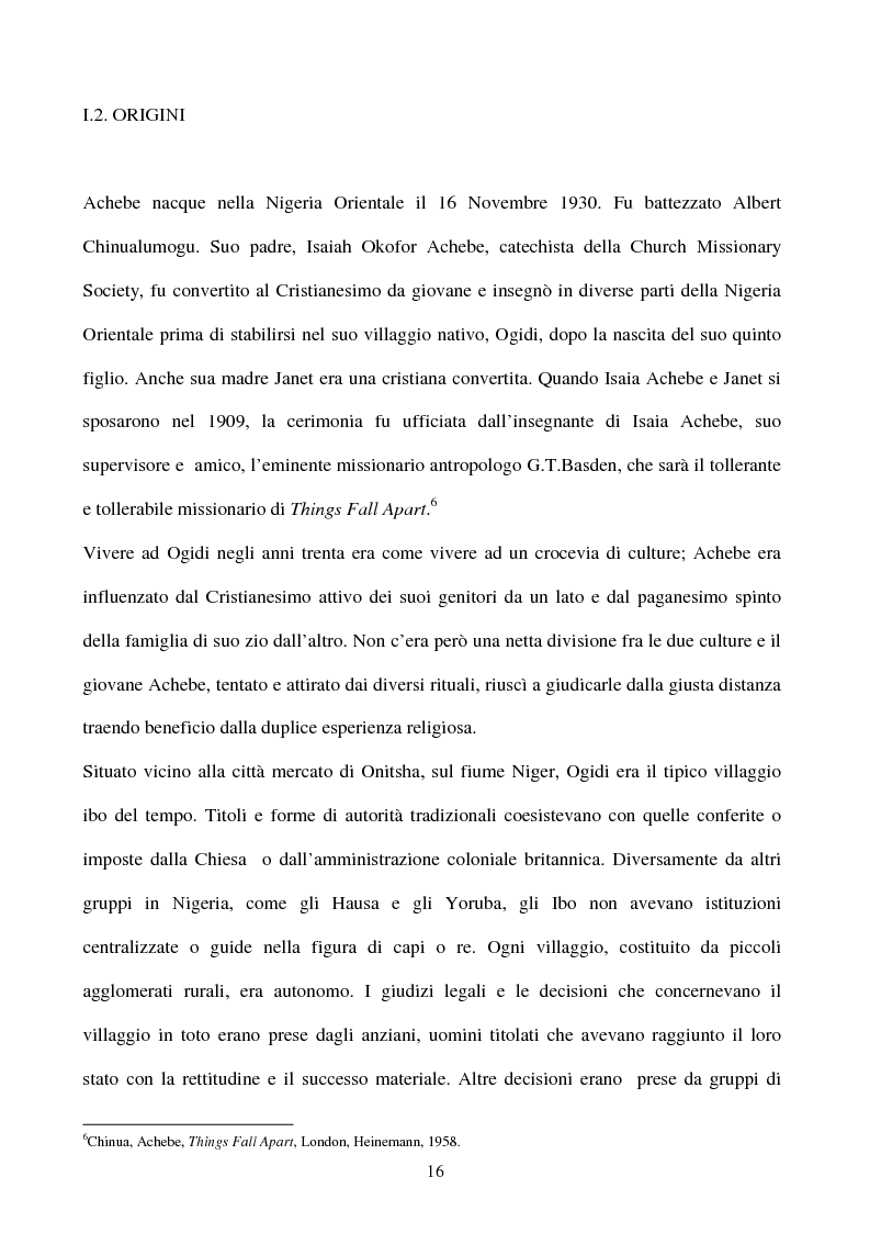 Anteprima della tesi: Tematiche e linguaggio in Anthills of the Savannah di Chinua Achebe, Pagina 11