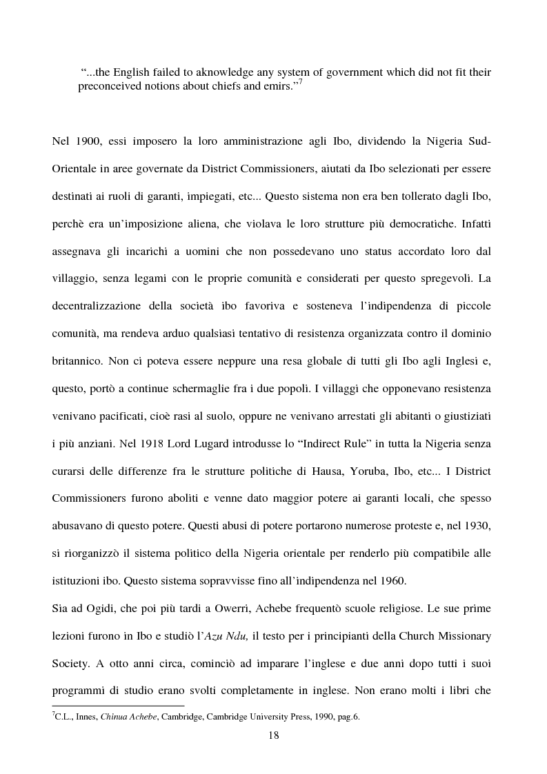 Anteprima della tesi: Tematiche e linguaggio in Anthills of the Savannah di Chinua Achebe, Pagina 13