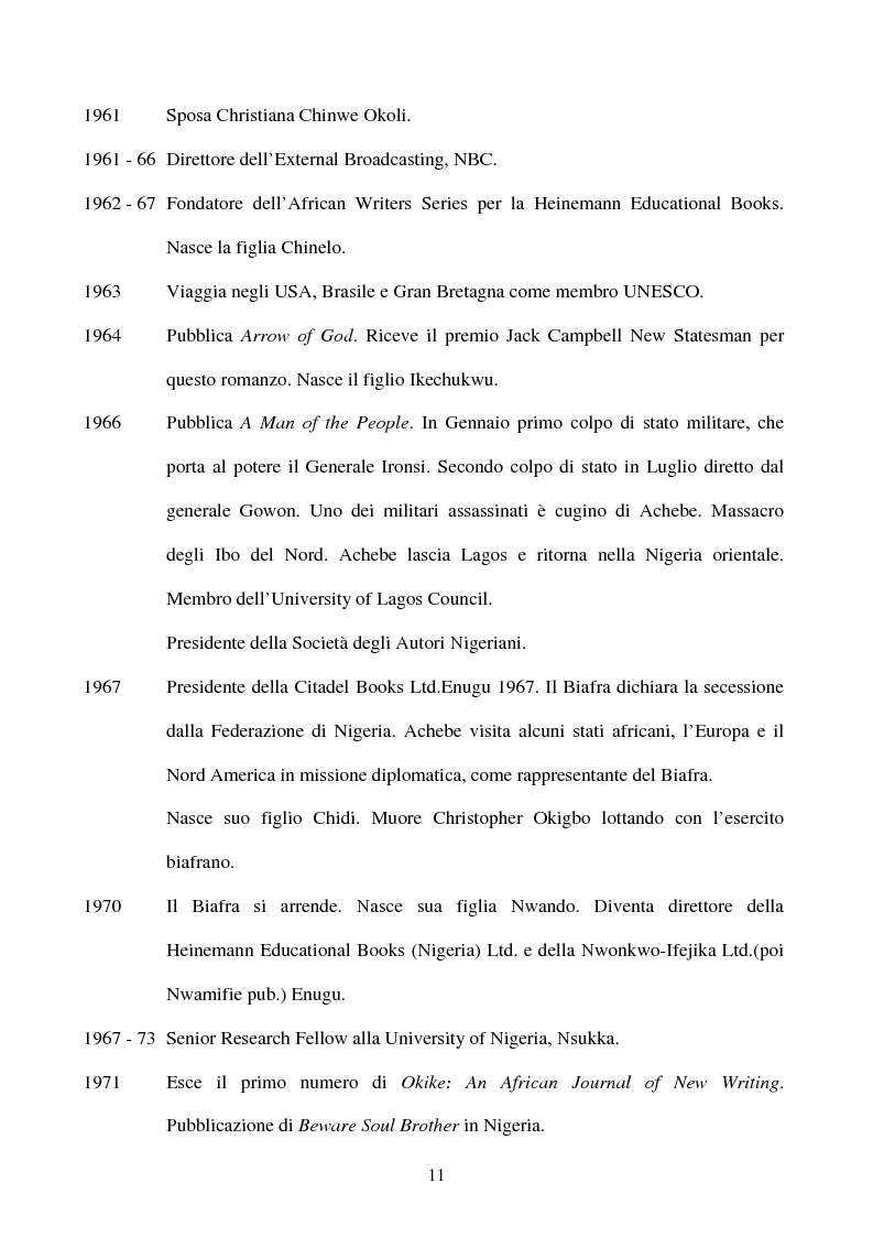 Anteprima della tesi: Tematiche e linguaggio in Anthills of the Savannah di Chinua Achebe, Pagina 6