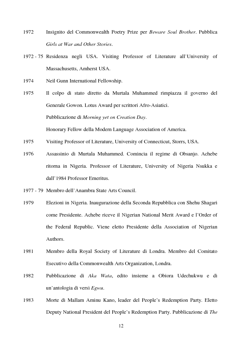 Anteprima della tesi: Tematiche e linguaggio in Anthills of the Savannah di Chinua Achebe, Pagina 7