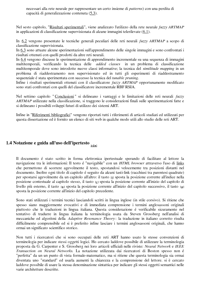 Anteprima della tesi: La classificazione di immagini telerilevate mediante reti neurali fuzzy Artmap: tecniche di apprendimento incrementale, Pagina 5