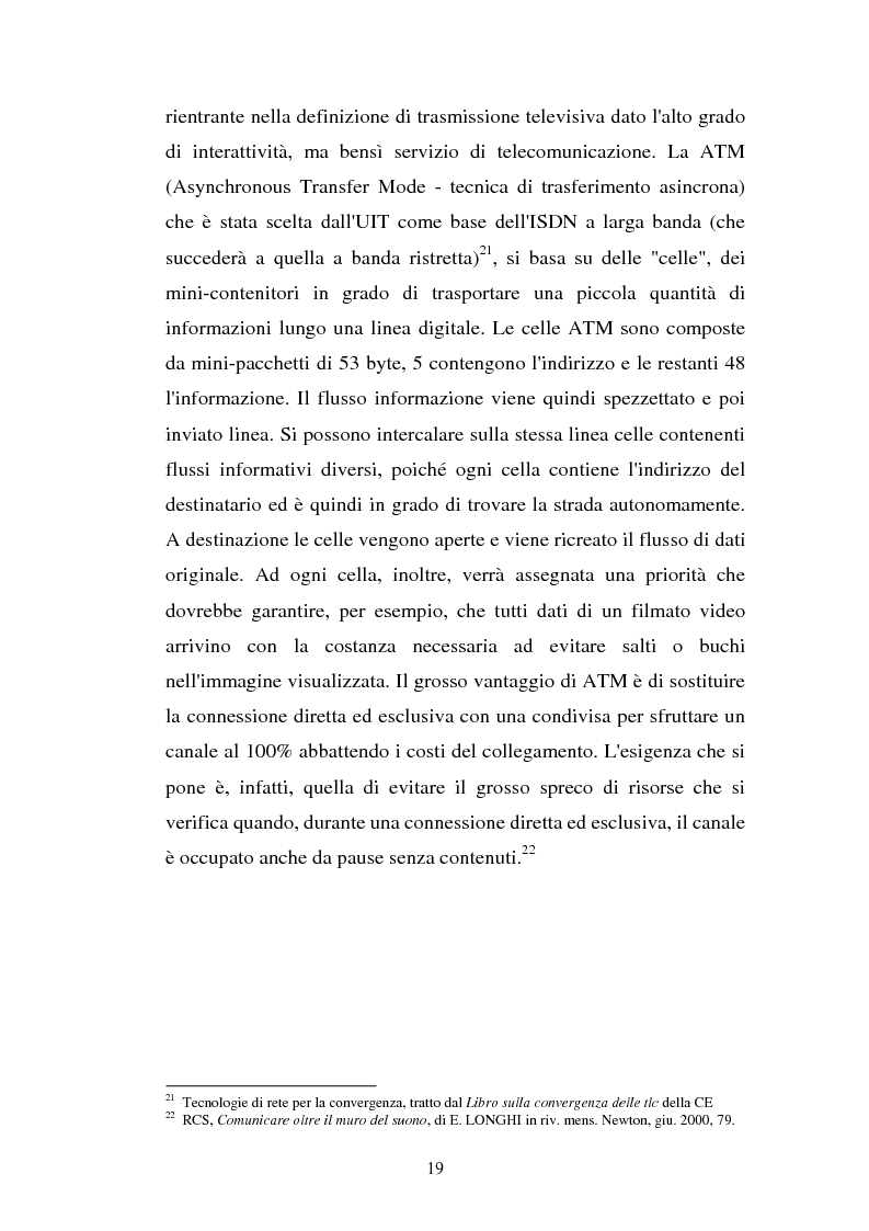 Anteprima della tesi: La libertà di informazione ed altre problematiche connesse alla telefonia mobile di terza generazione, Pagina 13