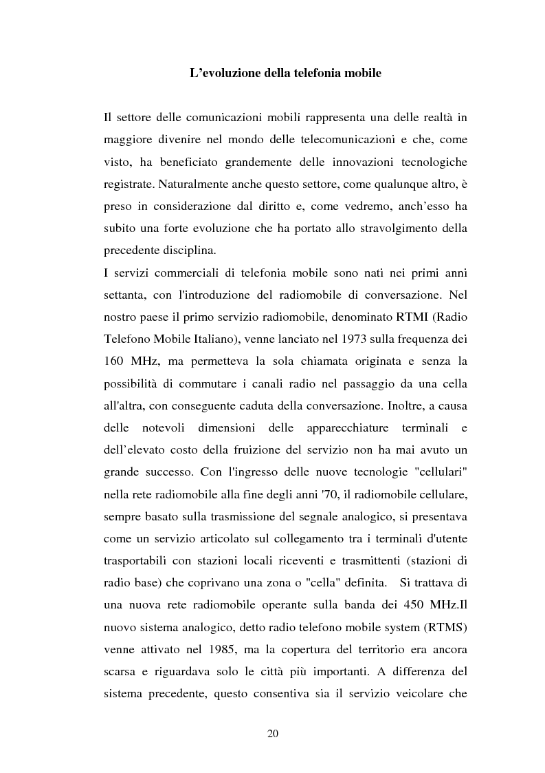Anteprima della tesi: La libertà di informazione ed altre problematiche connesse alla telefonia mobile di terza generazione, Pagina 14