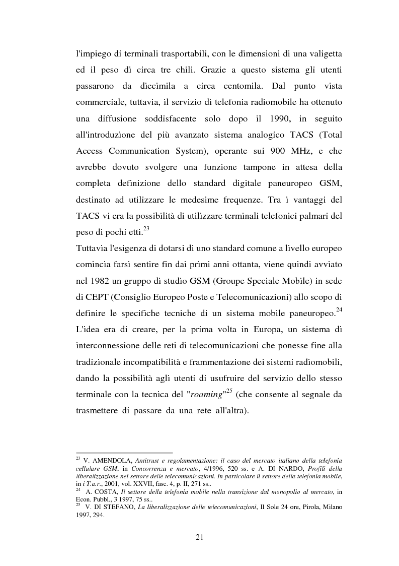 Anteprima della tesi: La libertà di informazione ed altre problematiche connesse alla telefonia mobile di terza generazione, Pagina 15