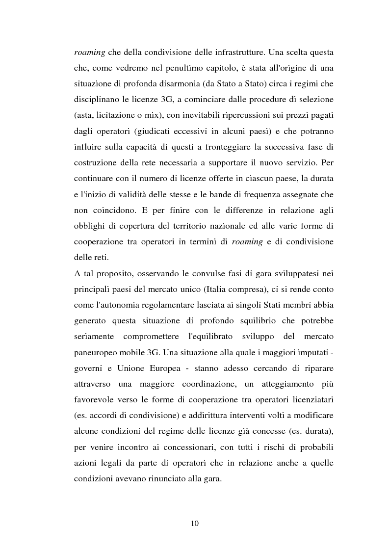 Anteprima della tesi: La libertà di informazione ed altre problematiche connesse alla telefonia mobile di terza generazione, Pagina 4