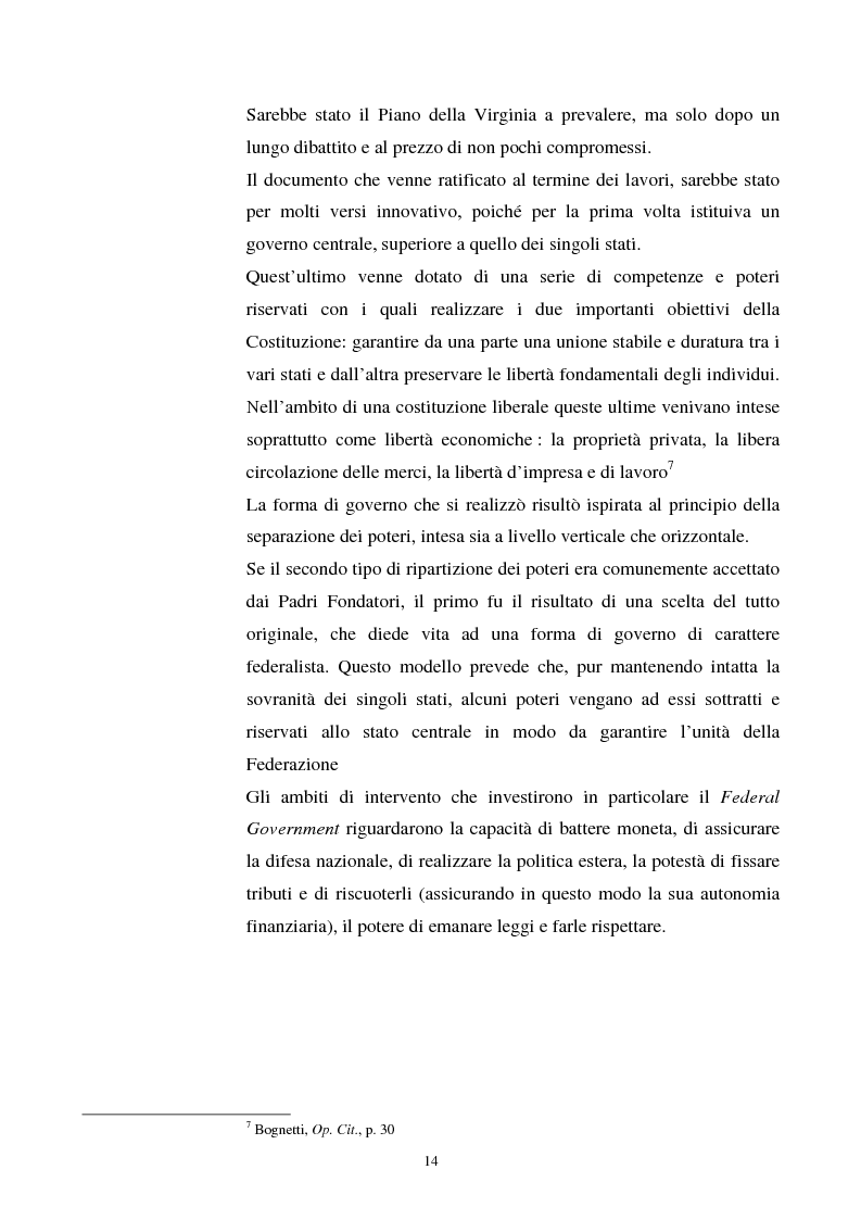 Anteprima della tesi: Evoluzione dei rapporti tra il Presidente degli Stati Uniti ed il Congresso, Pagina 10