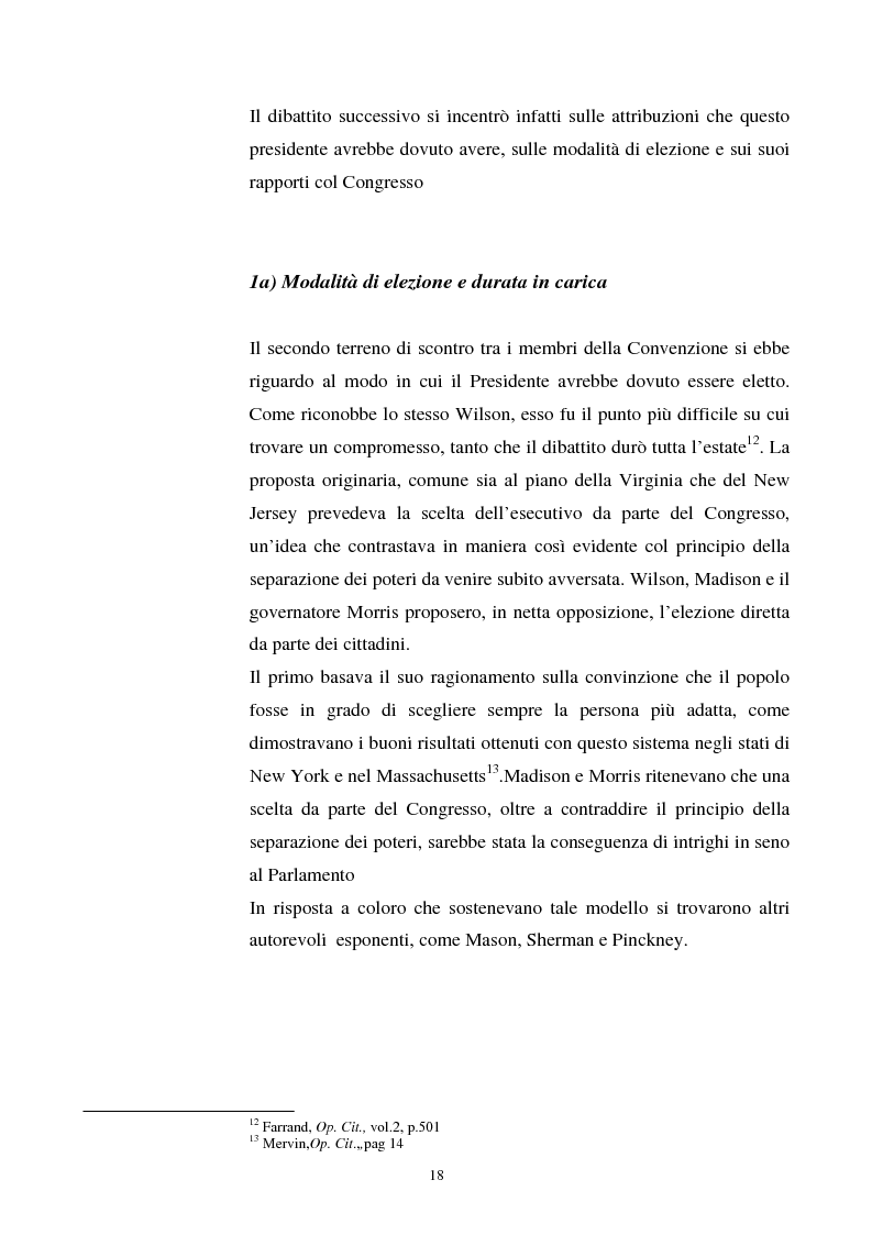 Anteprima della tesi: Evoluzione dei rapporti tra il Presidente degli Stati Uniti ed il Congresso, Pagina 14