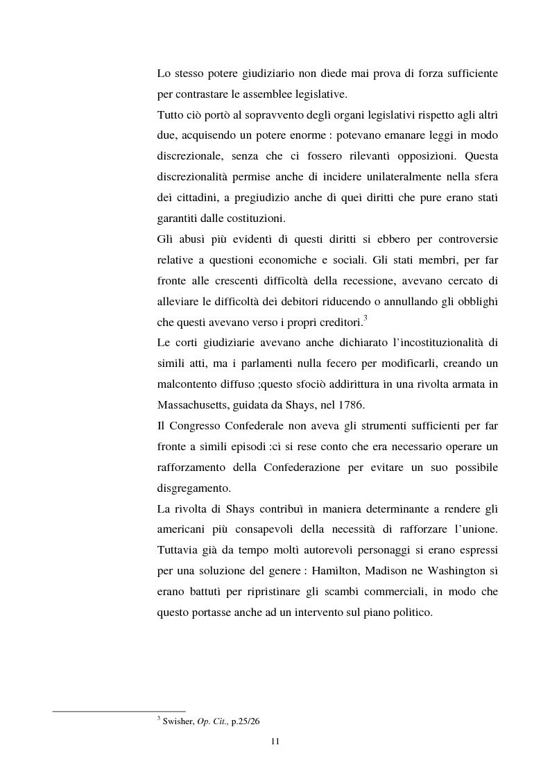 Anteprima della tesi: Evoluzione dei rapporti tra il Presidente degli Stati Uniti ed il Congresso, Pagina 7