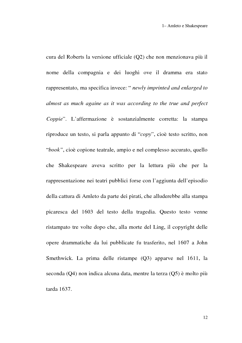 Anteprima della tesi: Amleto: so tell him the rest is silence, Pagina 10