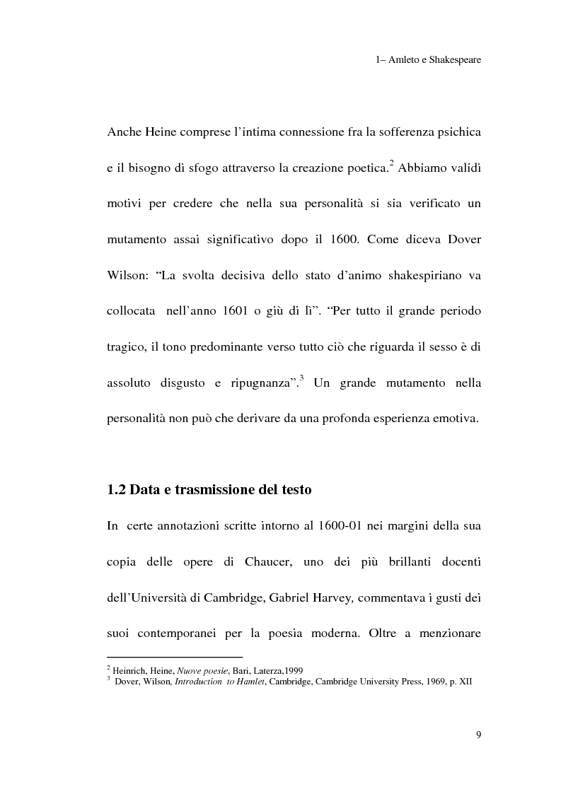 Anteprima della tesi: Amleto: so tell him the rest is silence, Pagina 7