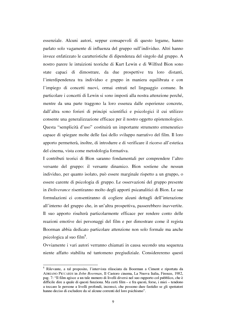 Anteprima della tesi: Formazione alla teamleadership: analisi delle dinamiche di gruppo nel film Deliverance di John Boorman, Pagina 8