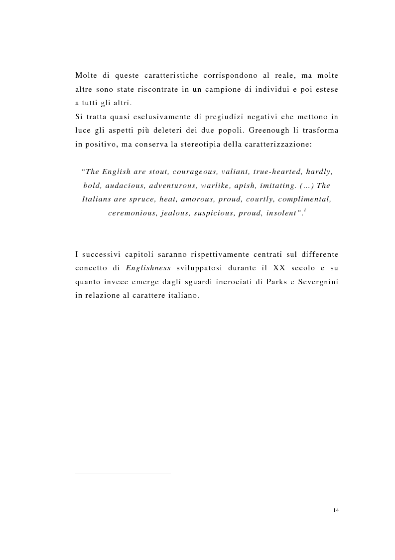 Anteprima della tesi: Englishness e italianità nei discorsi giornalistici: Tim Parks, Jeremy Paxman, Beppe Severgnini, Pagina 14