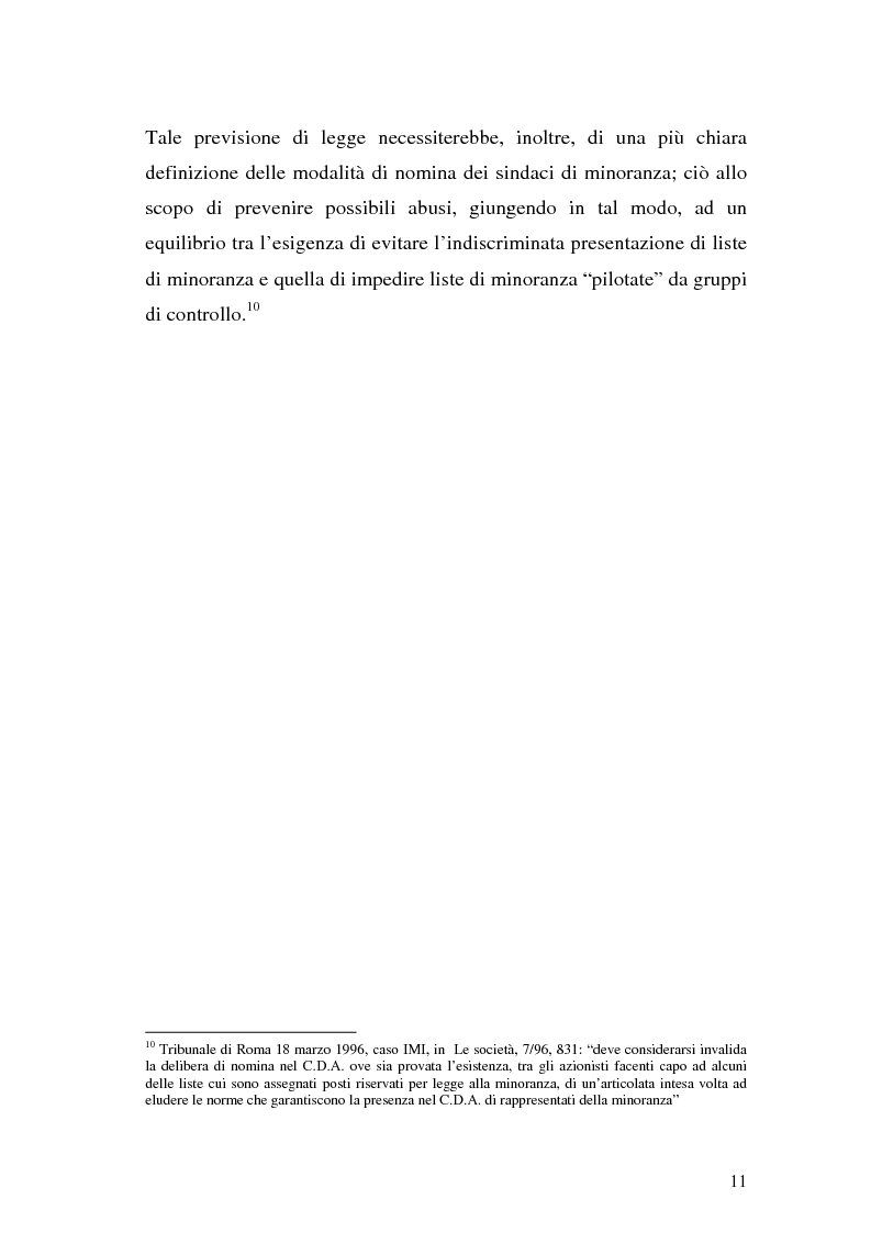 Anteprima della tesi: Il collegio sindacale dopo la riforma Draghi, Pagina 11