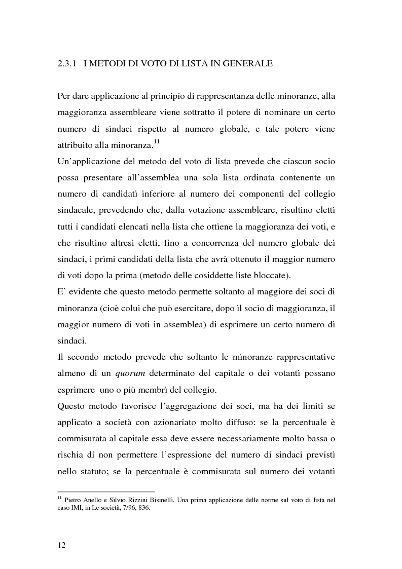 Anteprima della tesi: Il collegio sindacale dopo la riforma Draghi, Pagina 12